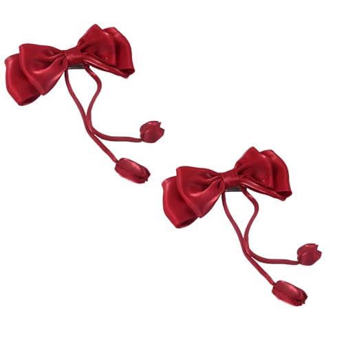 Set mit 2 wiederverwendbaren Raffhaltern für Fenstervorhänge, elegante Rosen, Schleifenhalter, Schnallen für Zuhause, Hochzeiten, Partys, Schleifenvorhanghalter von MALSSE