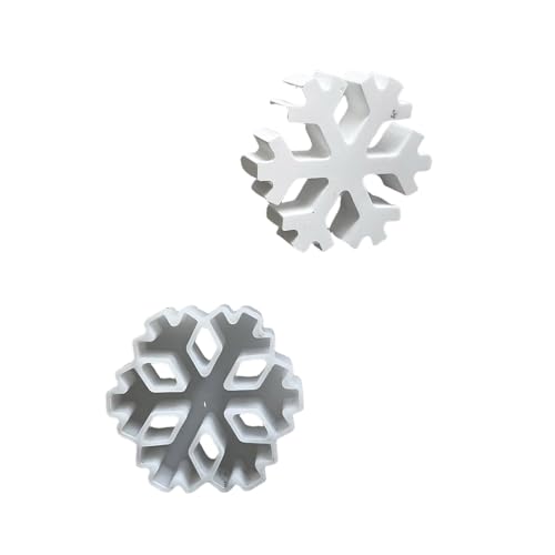 Silikonform für Weihnachtsdekoration, Schneeflockenform, Gips, Schmuck, Bastelwerkzeug, Anhänger, Silikonformen von MALSSE