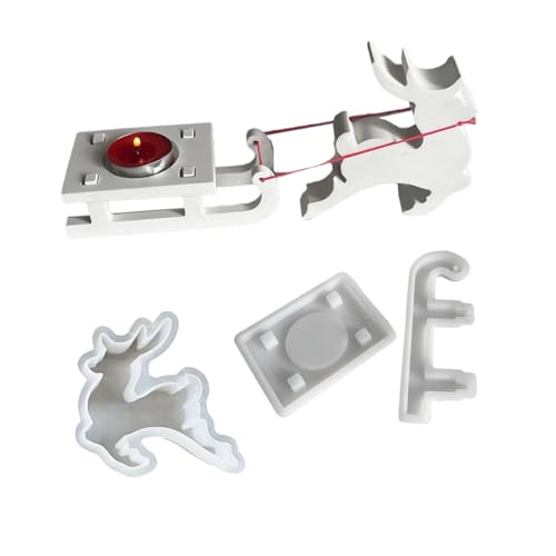 Stabile Epoxidharz-Form für die Kreation, tragbares Silikon-Seifenzubehör für Festivals, Basteln und Geschenke, Weihnachts-Rentierhalter Stabile Epoxidharz-Form für die Kreation, tragbares Silikon-Seifenzubehör für Festivals, Basteln und Geschenke, Weihnachts-Rentierhalter von MALSSE