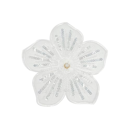 Stoff-Blumen-Applikation, Reparatur, Flicken, Blume, handgefertigte Applikation für einzigartige Stile in Bühnenkostümen und Freizeitkleidung, Polyester-Stoffreparatur Stoff-Blumen-Applikation, Reparatur, Flicken, Blume, handgefertigte Applikation für einzigartige Stile in Bühnenkostümen und Freizeitkleidung, Polyester-Stoffreparatur von MALSSE