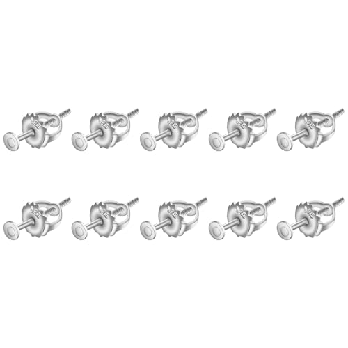 Verriegelungsrückseiten für Ohrstecker, funktionale Befestigung mit Verriegelungsverschluss, Ohrstecker, Stopper für Ohrhaken von MALSSE