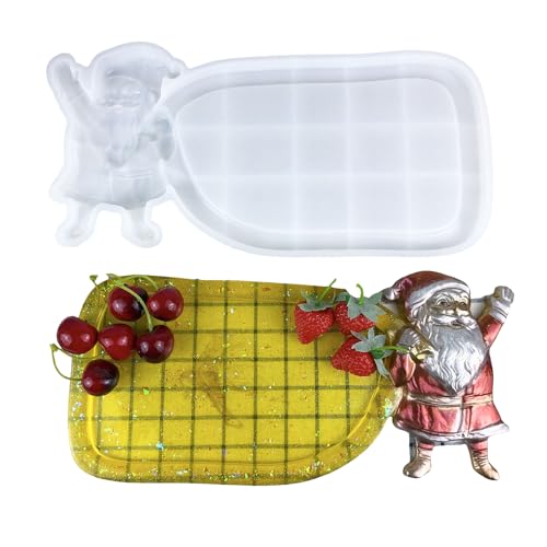Vielseitige Weihnachts-Silikonform für Epoxidharz-Gasten, tragbar für einzigartige Tabletts und künstlerische Gerichte von MALSSE