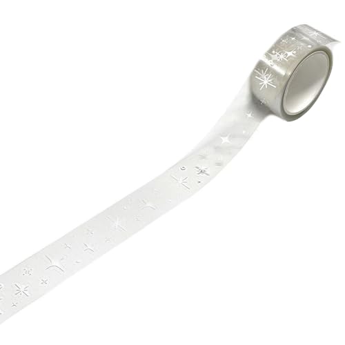 Washis Tape Dekorative Klebebänder, Sternmuster, PET, koreanische Stile, Scrapbooking-Zubehör für Tagebuch, Kunst, Handwerk, Sternmuster, Haustier, dekorative Scrapbook-Aufkleber Washis Tape Dekorative Klebebänder, Sternmuster, PET, koreanische Stile, Scrapbooking-Zubehör für Tagebuch, Kunst, Handwerk, Sternmuster, Haustier, dekorative Scrapbook-Aufkleber von MALSSE