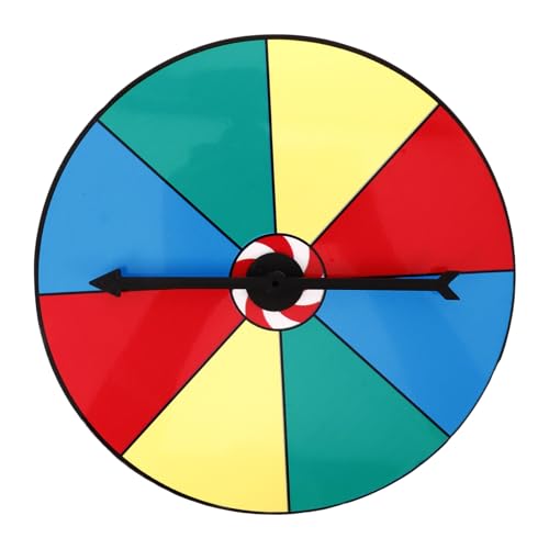 MALUGOGO Desktop-Preis-Drehteller, Glücksziehrad, leicht, tragbar, für Partyspiele und Brettspiele, Lotterie-Spinner von MALUGOGO