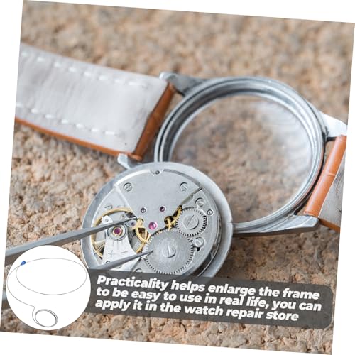 MALUGOGO Uhrenreparaturdraht, Lupenhalter, verstellbare Lupe, Haltekreise für Uhrmacher und Handwerker, leichte Lupenbefestigungen für Präzisionsarbeiten, 3 Stück von MALUGOGO