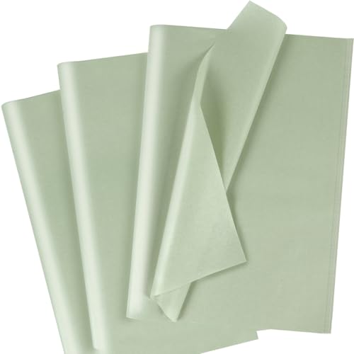 MAMUNU 120 Blatt Seidenpapier für Geschenktüten, Salbeigrünes Seidenpapier Geschenkpapier Bulk, Geschenkpapier für Geburtstag, Basteln, Hochzeit, Weihnachten, Party, Festival, 50 x 35 cm MAMUNU 120 Blatt Seidenpapier für Geschenktüten, Salbeigrünes Seidenpapier Geschenkpapier Bulk, Geschenkpapier für Geburtstag, Basteln, Hochzeit, Weihnachten, Party, Festival, 50 x 35 cm von MAMUNU