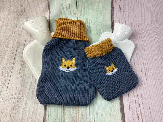 Kinderwärmflasche, Wärmflasche, Miniwärmflasche, Wärmflaschenbezug, Fuchs Kinderwärmflasche, Wärmflasche, Miniwärmflasche, Wärmflaschenbezug, Fuchs von MANAStrickdesign