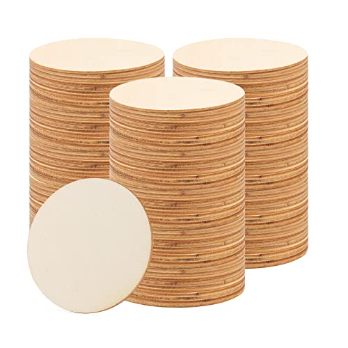 MANCHAP 150 Stück Holzkreise 10 cm, 2,5 mm Dick, Blanko Holzscheiben Rund, Unlackiert, Holz-Kunstbrett, Holzscheiben zum Basteln, Malen, DIY MANCHAP 150 Stück Holzkreise 10 cm, 2,5 mm Dick, Blanko Holzscheiben Rund, Unlackiert, Holz-Kunstbrett, Holzscheiben zum Basteln, Malen, DIY von MANCHAP