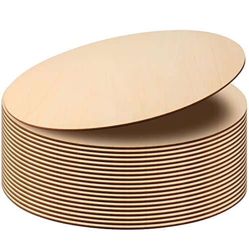 MANCHAP 20 Stück Holzkreise Rund 30 cm, 3 mm Dick Naturholzscheiben zum Basteln, Blanko Holzscheiben für Brandmalerei, Malerei, Heimwerken MANCHAP 20 Stück Holzkreise Rund 30 cm, 3 mm Dick Naturholzscheiben zum Basteln, Blanko Holzscheiben für Brandmalerei, Malerei, Heimwerken von MANCHAP