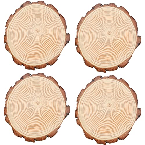 MANCHAP 4 Stück Natürliche Holzscheiben 20–25 cm, Holzscheite Rund, Unlackierte Runde Holzscheiben zum Basteln, Malen, Wanddekoration, DIY-Projekte MANCHAP 4 Stück Natürliche Holzscheiben 20–25 cm, Holzscheite Rund, Unlackierte Runde Holzscheiben zum Basteln, Malen, Wanddekoration, DIY-Projekte von MANCHAP