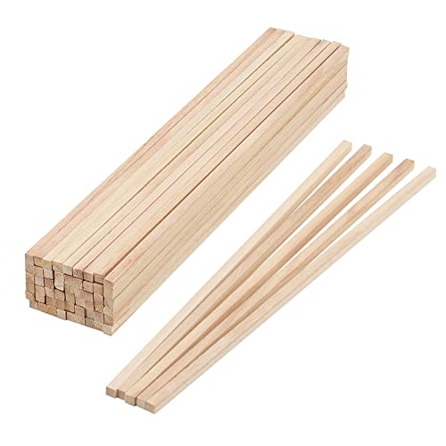 MANCHAP 60 Stück Quadratische Dübelstangen Holz, 6 x 6 x 300 mm, Dübelstangen 6mm für Handwerk, Kunst, DIY-Projekte, Dekoration MANCHAP 60 Stück Quadratische Dübelstangen Holz, 6 x 6 x 300 mm, Dübelstangen 6mm für Handwerk, Kunst, DIY-Projekte, Dekoration von MANCHAP
