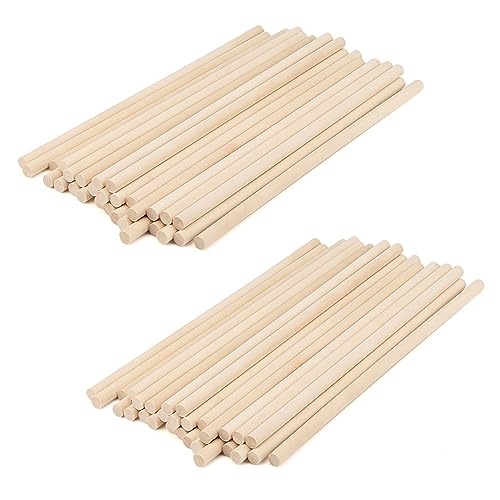 MANCHAP 60 Stück Holzdübelstäbe 30 cm, bastelstäbe holz rund 10mm, Rundstab Holzdübelstangen, Holzstäbe zum Basteln MANCHAP 60 Stück Holzdübelstäbe 30 cm, bastelstäbe holz rund 10mm, Rundstab Holzdübelstangen, Holzstäbe zum Basteln von MANCHAP
