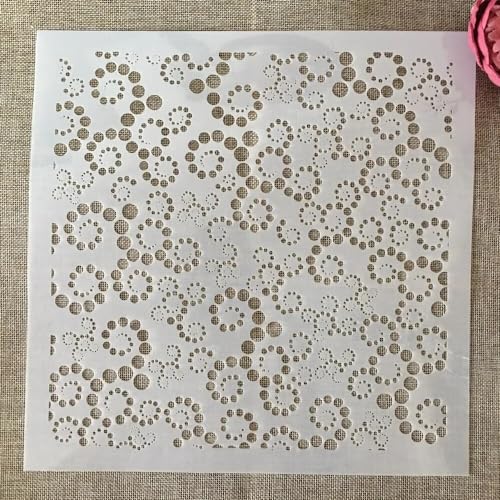 30 x 30 cm Punkt-Blumenlinien-Schablonen zum Malen auf Holz, Leinwand, Papier, Boden, lasergeschnittene Malschablone für Heimdekoration, Bastelprojekte 30 x 30 cm Punkt-Blumenlinien-Schablonen zum Malen auf Holz, Leinwand, Papier, Boden, lasergeschnittene Malschablone für Heimdekoration, Bastelprojekte von MANGOUSONG