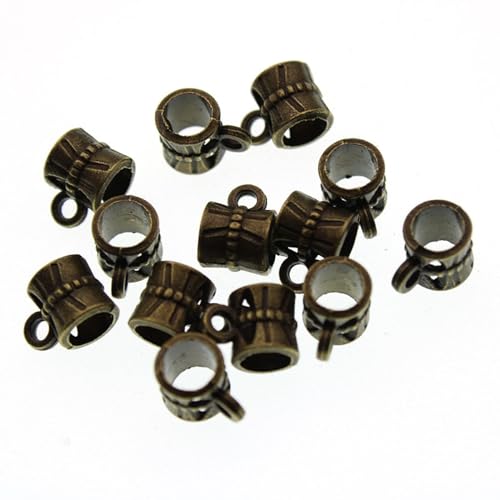 Charms für Armbänder, 30 Stück, 1 x ,7 x 0,7 cm, Halskettenanhänger, Quetsch-Clips, Abstandshalter für Schmuckherstellung, Charm-Armband, Verbindungsstücke, Antik-Bronze Charms für Armbänder, 30 Stück, 1 x ,7 x 0,7 cm, Halskettenanhänger, Quetsch-Clips, Abstandshalter für Schmuckherstellung, Charm-Armband, Verbindungsstücke, Antik-Bronze von MANGOUSONG
