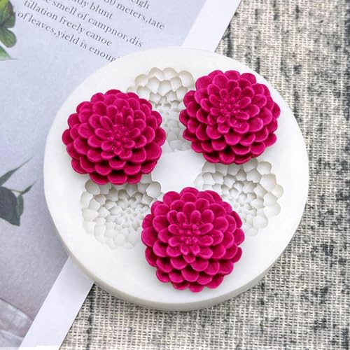 Fondant-Silikonform, Dahlien-Silikonform, für Zuckerguss, Kunstharz, Werkzeuge, Cupcake, Backform, Fondant, Kuchendekoration, 5,7 x 5,7 x 2,2 cm Fondant-Silikonform, Dahlien-Silikonform, für Zuckerguss, Kunstharz, Werkzeuge, Cupcake, Backform, Fondant, Kuchendekoration, 5,7 x 5,7 x 2,2 cm von MANGOUSONG