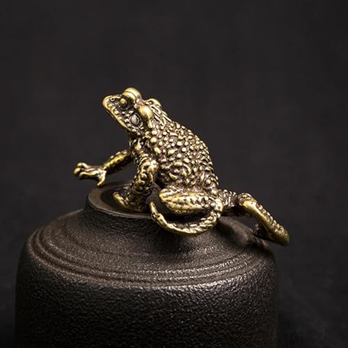 MANGOUSONG Figuren aus Messing, 5,1 x 3,6 x 2,6 cm, massives Messing, Krötenfiguren, Miniaturen, Tee, Haustier, Tischdekoration, Basteln, Glück, Kupfer, Tierstatuen, Dekoration MANGOUSONG Figuren aus Messing, 5,1 x 3,6 x 2,6 cm, massives Messing, Krötenfiguren, Miniaturen, Tee, Haustier, Tischdekoration, Basteln, Glück, Kupfer, Tierstatuen, Dekoration von MANGOUSONG