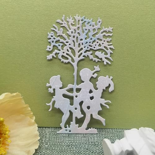 Metall-Stanzschablonen, 5,5 x 9,2 cm, Mädchen, Baum-Design, Handwerk, Metallform, Stanzform, Scrapbooking, Stanzen, Grußkarte, Papierschablonen Metall-Stanzschablonen, 5,5 x 9,2 cm, Mädchen, Baum-Design, Handwerk, Metallform, Stanzform, Scrapbooking, Stanzen, Grußkarte, Papierschablonen von MANGOUSONG