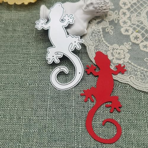 Metall-Stanzschablonen, 9,0 x 4,5 cm, Gecko-Metallform, Stanzform, Basteln, Scrapbooking, Prägung, Stanzen, Fotoalbum, Karten, Papierschablonen Metall-Stanzschablonen, 9,0 x 4,5 cm, Gecko-Metallform, Stanzform, Basteln, Scrapbooking, Prägung, Stanzen, Fotoalbum, Karten, Papierschablonen von MANGOUSONG