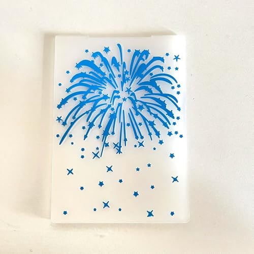 Schablonen für Kartenherstellung, 10,5 x 14,7 cm, Feuerwerk, Kunststoff, Prägeschablone für Scrapbooking, Basteln, Fotoalbum, Karten, handgefertigte Dekoration Schablonen für Kartenherstellung, 10,5 x 14,7 cm, Feuerwerk, Kunststoff, Prägeschablone für Scrapbooking, Basteln, Fotoalbum, Karten, handgefertigte Dekoration von MANGOUSONG