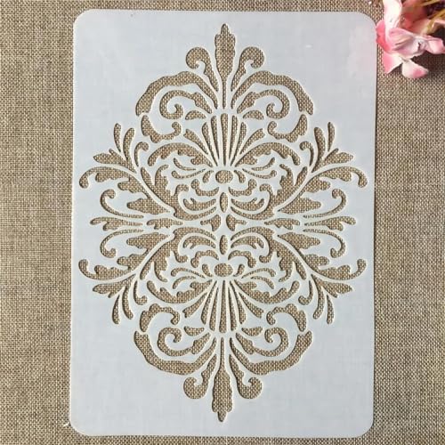Schablonen für Kartenherstellung, 29 cm, A4, unregelmäßiges Muster, Textur-Schablonen zum Malen auf Holz, Wänden, Möbeln, Leinwand, Stoff, Felsen, Kartenalbum, Papier, Sammelalbum, Dekor, Stil F von MANGOUSONG
