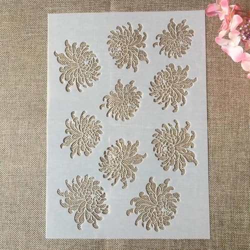 Schablonen für Kartenherstellung, 29 x 21 cm, A4, Gänseblümchen, Schablonen zum Malen auf Holz, Wänden, Möbeln, Leinwand, Stoff, Felsen, Karten, Album, Papier, Scrapbook-Dekoration von MANGOUSONG