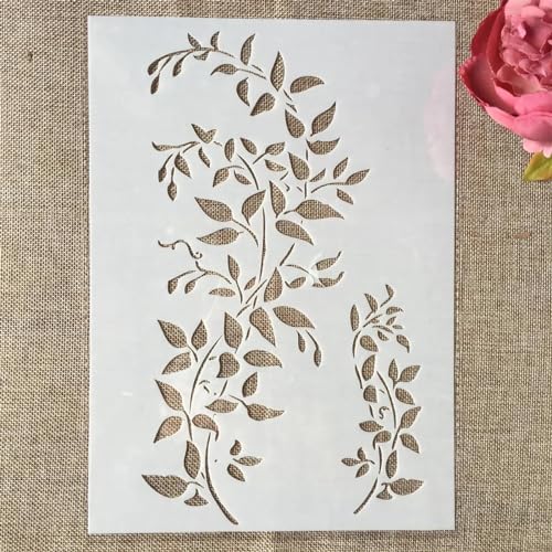 Schablonen zum Basteln, 29 cm, A4, unregelmäßige Muster, Textur, wiederverwendbare Schablonen zum Malen auf Holz, Wandvorlagen, DIY Handwerk, Malvorlage für Kartenherstellung, Heimdekoration, Stil K von MANGOUSONG