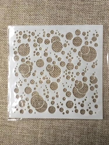 Schablonen zum Malen auf Holz, 13 cm, rund, wiederverwendbar, 3D-Zeichenschablonen zum Malen an der Wand, Kartenherstellung, Heimdekoration von MANGOUSONG