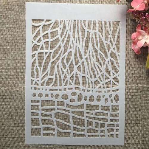 Schablonen zum Malen auf Holz, A4, 29 cm, Spinnennetz, wiederverwendbare Zeichenvorlagen, Schablonen zum Malen an der Wand, Kartenherstellung, Heimdekoration Schablonen zum Malen auf Holz, A4, 29 cm, Spinnennetz, wiederverwendbare Zeichenvorlagen, Schablonen zum Malen an der Wand, Kartenherstellung, Heimdekoration von MANGOUSONG