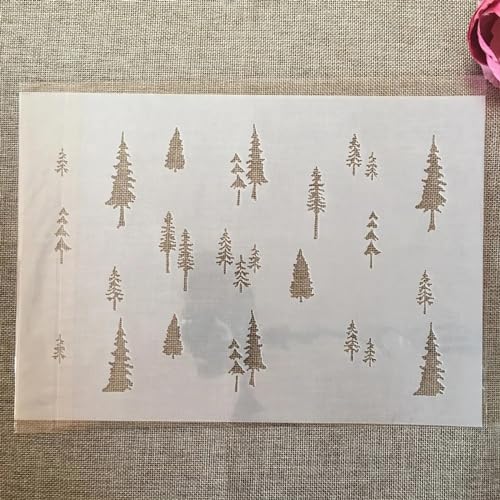 Schablonen zum Malen auf Holz, A4, 29 cm, Tannenbaum, wiederverwendbare Zeichenvorlagen, Schablonen zum Malen an der Wand, Kartenherstellung, Heimdekoration Schablonen zum Malen auf Holz, A4, 29 cm, Tannenbaum, wiederverwendbare Zeichenvorlagen, Schablonen zum Malen an der Wand, Kartenherstellung, Heimdekoration von MANGOUSONG
