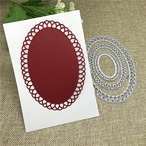 Stanzformen für Karten, 9,2 x 13 cm, oval, Kreis, Jakobsmuschel, Rahmen, Metall, Stanzformen für Scrapbooking, Album, Papier, Karten, dekoratives Handwerk Stanzformen für Karten, 9,2 x 13 cm, oval, Kreis, Jakobsmuschel, Rahmen, Metall, Stanzformen für Scrapbooking, Album, Papier, Karten, dekoratives Handwerk von MANGOUSONG