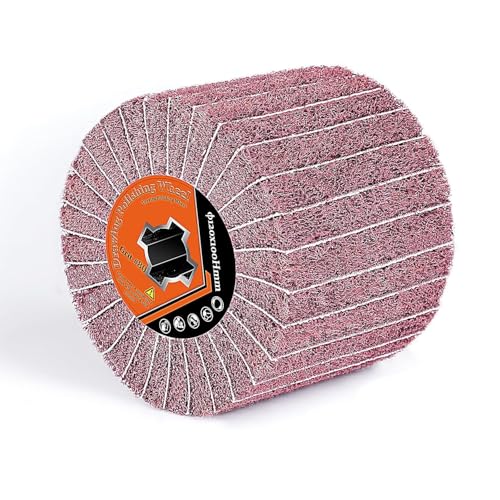 MANICAF Schleifhülsen (1, Rot, Körnung 80 Schleifwalzen mit Schleifpapier) von MANICAF