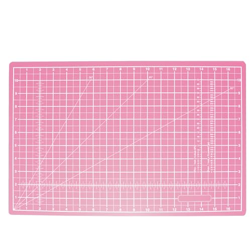 MANUFORE A3 Schneidematte Brett 45cm x 30cm PVC Schneideunterlage Selbstheilende, Rosa Bastelmatte 3mm Stärke zum Basteln, Quilten, Nähen, Scrapbooking von MANUFORE