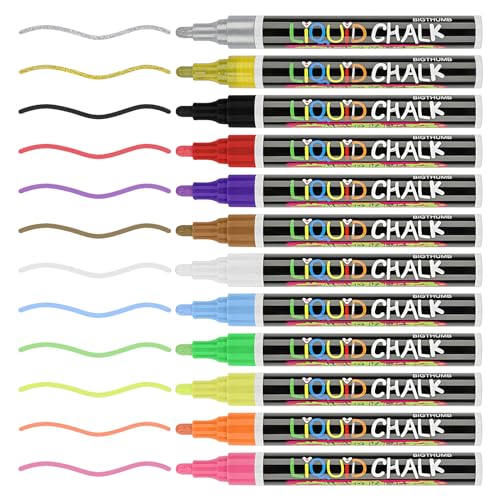 Whiteboard-Marker, radierbar, bunte Marker, Kreidetafel-Stifte für Schule, Büro, Whiteboard, Kreidetafel, Kreidetafel-Stifte mit feiner Spitze, 12 Farben Whiteboard-Marker, radierbar, bunte Marker, Kreidetafel-Stifte für Schule, Büro, Whiteboard, Kreidetafel, Kreidetafel-Stifte mit feiner Spitze, 12 Farben von MANZURE