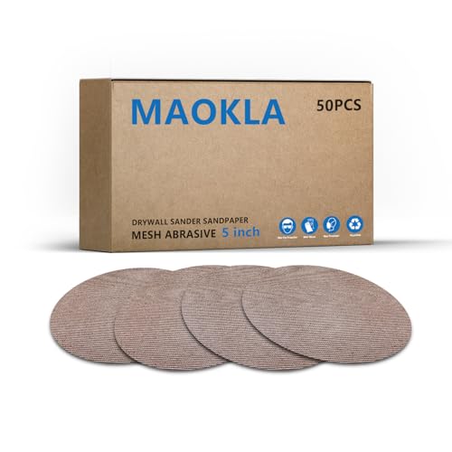 50 Stück 12,7 cm Schleifscheiben, Körnung 80, Klett-Netz-Pads für Exzenterschleifer – langlebig, rutschfest, für Holz, Metall, Lackierung 50 Stück 12,7 cm Schleifscheiben, Körnung 80, Klett-Netz-Pads für Exzenterschleifer – langlebig, rutschfest, für Holz, Metall, Lackierung von MAOKLA