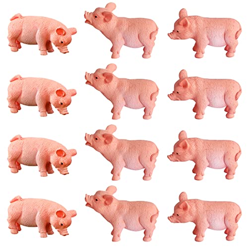 MAOMIA 12-teiliges realistisches Schweine-Figuren-Set, Kuchendekoration, Mikro-Landschaftsdekoration, Feengarten, Miniatur-Schweinchen-Figuren, Sammlung, Spielset für Weihnachten, Geburtstag, Geschenk MAOMIA 12-teiliges realistisches Schweine-Figuren-Set, Kuchendekoration, Mikro-Landschaftsdekoration, Feengarten, Miniatur-Schweinchen-Figuren, Sammlung, Spielset für Weihnachten, Geburtstag, Geschenk von MAOMIA