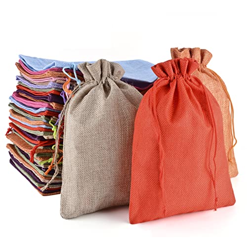 MAOOY Jutesäckchen, 20 Stück 17x23 cm Kleine Säckchen mit Kordelzug, Gemischte Farbe Stoffsäckchen für Schmuck Hochzeit Party Weihnachten und Adventskalender MAOOY Jutesäckchen, 20 Stück 17x23 cm Kleine Säckchen mit Kordelzug, Gemischte Farbe Stoffsäckchen für Schmuck Hochzeit Party Weihnachten und Adventskalender von MAOOY