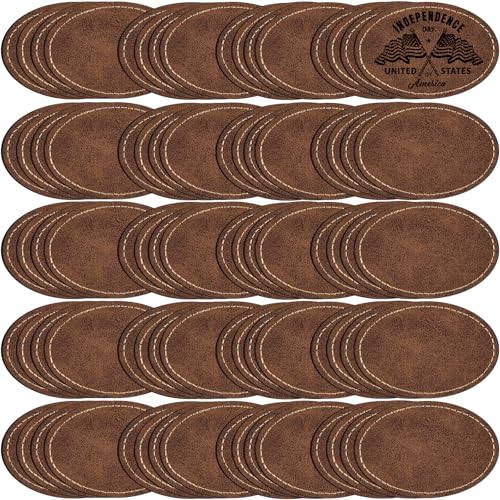 MAPRIAL 80 Stück Blanko Kunstleder-Patches mit Klebstoff, oval, lasergravierbar, Kunstleder-Patch, für Hüte, individuelle Stoffreparatur, Nähen, Gravurmaterialien, Geschenke, DIY (Rustic, 7,6 x 5,1 cm MAPRIAL 80 Stück Blanko Kunstleder-Patches mit Klebstoff, oval, lasergravierbar, Kunstleder-Patch, für Hüte, individuelle Stoffreparatur, Nähen, Gravurmaterialien, Geschenke, DIY (Rustic, 7,6 x 5,1 cm von MAPRIAL