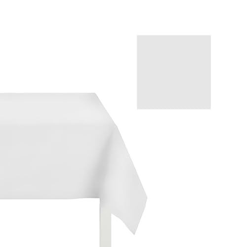 MAQA 25 Tischdecken aus Vliesstoff – 1 x 1 m – schmutzabweisende Tischdecke, Einweg-Tischdecke, Papiertischdecke auf Rolle für Partys, Tischdecke, Fleckschutz für Restaurants, Catering, Tischdecken von MAQA