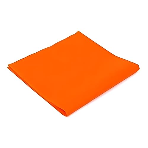 MAQA 25 Vlies-Tischdecken – 1 x 1 m – schmutzabweisende Tischdecke, Einweg-Tischdecke aus Papier auf Rolle für Partys, Tischdecke, Fleckschutz für Restaurants, Catering, Tischdecken aus TNT (Orange) von MAQA