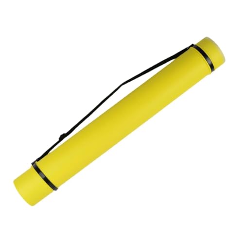 MAQDDO Malrohr Malröhre, ausziehbare Posterröhre, runde Zeichnungsröhre, Kunströhre for Dokumente, Malpapier, Blaupausen Zur Aufbewahrung von Gemälden(Yellow) von MAQDDO