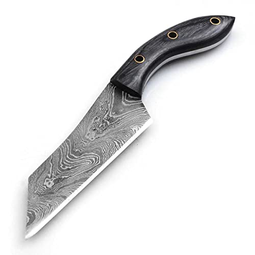 Damast Messer Damaszener Stahl Jagd Jagdmesser Knife Damascus Hunting 847EA von MAQSON
