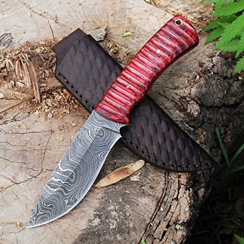 Damast Messer Damaszener Stahl Jagd Knife Damascus Hunting Bowie 6051EA Damast Messer Damaszener Stahl Jagd Knife Damascus Hunting Bowie 6051EA von MAQSON