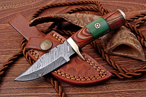 Damast Messer Damaszener Stahl Jagd Knife Damascus Hunting Bowie 711EA von MAQSON