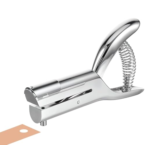 1/4-Zoll-Lochstanzer, einzelner robuster Locher, Papierstanzer, tragbarer Handlocher, kleiner Locher für Etiketten, Papierkarten, Kunststoffkarton (6 mm Loch) von MAQUITA