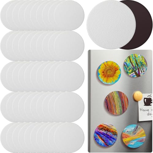 50 Stück Magnetische Malleinwand Panel Mini-Leinwand Tafeln zum Malen Mini-Fliesenkunst für Kühlschrank Schließfach Kunst Handwerk DIY 50 Stück Magnetische Malleinwand Panel Mini-Leinwand Tafeln zum Malen Mini-Fliesenkunst für Kühlschrank Schließfach Kunst Handwerk DIY von MAQUITA