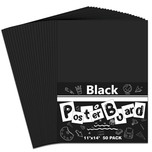 Posterpapier, 27,9 x 35,6 cm, schwarzes Posterpapier, 230 g/m² dick, Posterpapier, Großpackung für Schulaufgaben, Klassenzimmer, Kunst, DIY-Projekte, Präsentationszeichnungen, 50 Stück Posterpapier, 27,9 x 35,6 cm, schwarzes Posterpapier, 230 g/m² dick, Posterpapier, Großpackung für Schulaufgaben, Klassenzimmer, Kunst, DIY-Projekte, Präsentationszeichnungen, 50 Stück von MARACOL