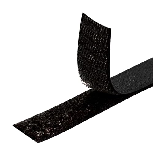 MARARDI Klettband [Schwarz] Klettverschluss zum Nähen Doppelseitig [10 Meter x 20 mm] Hook and Loop [NICHT KLEBEND] Extra Starker und Beständig Streifen zum Bekleidung Basteln Heimwerken von MARARDI