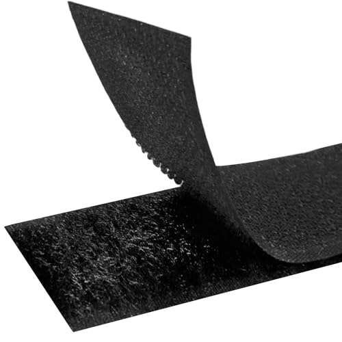 MARARDI Klettband [Schwarz] Klettverschluss zum Nähen Doppelseitig [10 Meter x 40 mm] Hook and Loop [NICHT KLEBEND] Extra Starker und Beständig Streifen zum Bekleidung Basteln Heimwerken von MARARDI