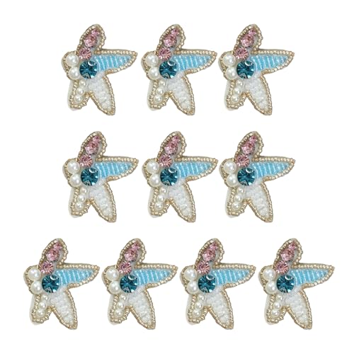 10 x Meeresbewohner zum Aufnähen, Applikation, künstliche Perlen, Strass, Perlen, zum Aufnähen, für Kleidung, Jacken 10 x Meeresbewohner zum Aufnähen, Applikation, künstliche Perlen, Strass, Perlen, zum Aufnähen, für Kleidung, Jacken von MARCBUSE