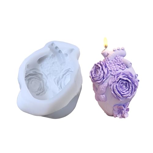 3D-Blumenherz Silikonform für Seife, Harz, Basteln, stabil, wiederverwendbar, Schmuckherstellung, Werkzeug, Seifenform 3D-Blumenherz Silikonform für Seife, Harz, Basteln, stabil, wiederverwendbar, Schmuckherstellung, Werkzeug, Seifenform von MARCBUSE